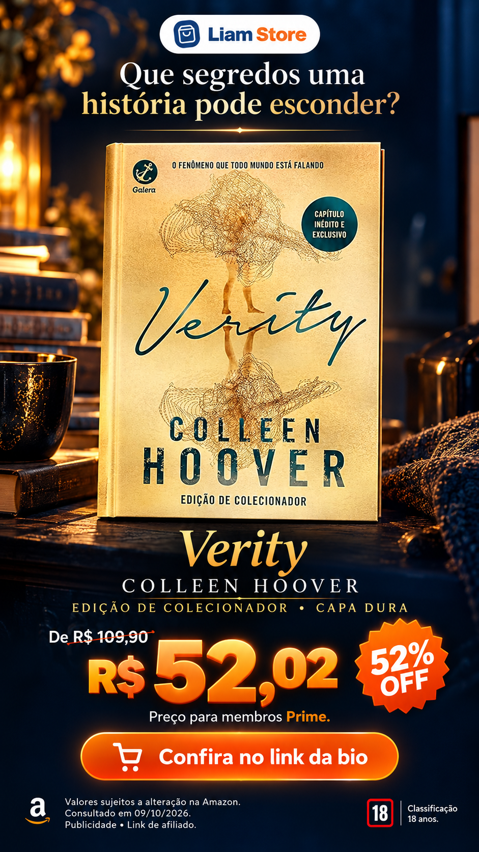 Verity — Colleen Hoover (edição de colecionador, capa dura)