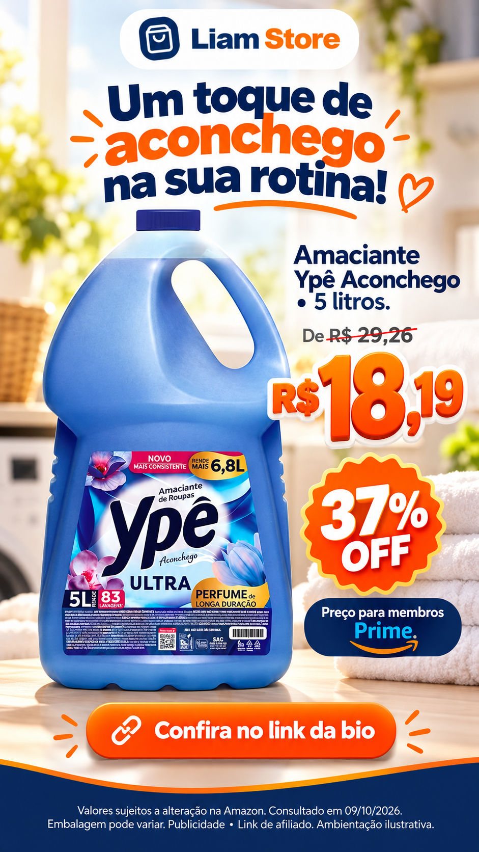 Amaciante Ypê Tradicional Aconchego — 5 litros